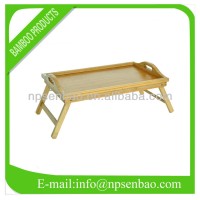 Bamboo laptop table for bed